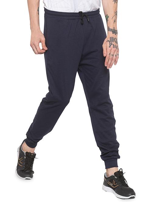 navy blue solid jogger - 16792159 - Very Small Image - 1