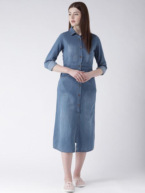 women's shirt solid dress - 16792516 - Very Small Image - 1