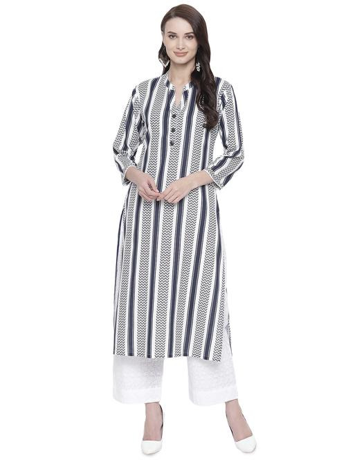 striped straight kurta - 16793010 - Very Small Image - 1