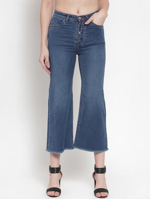 frayed hem bootcut jeans  - 16793229 - Very Small Image - 1