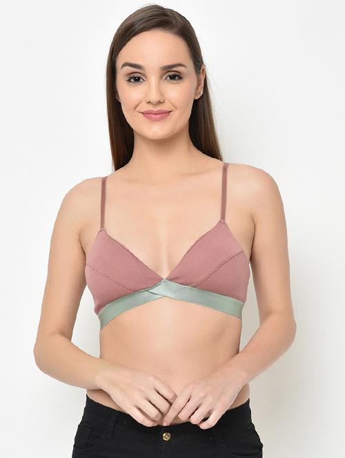 contrast bind plunge bra  - 16794138 - Very Small Image - 1