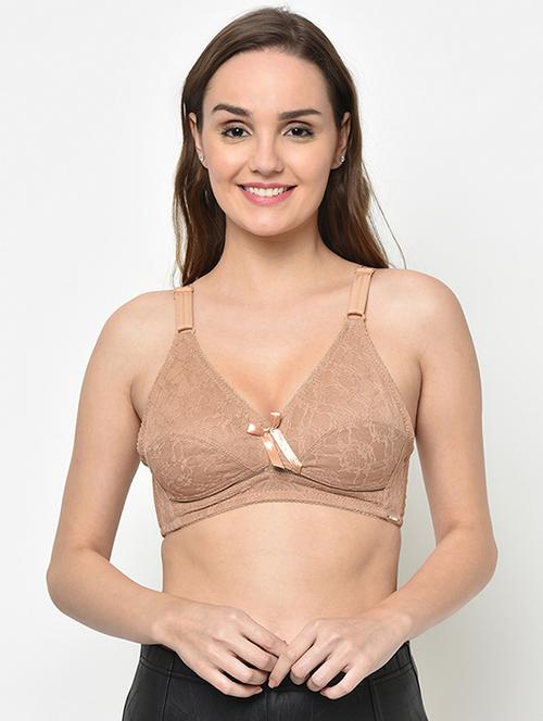 bow patch laced bra  - 16794170 - Very Small Image - 1