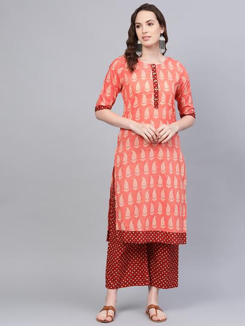 paisley kurta palazzo set - 16797654 - Very Small Image - 1
