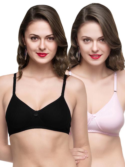 set of 2 bow detail t-shirt bra - 16797820 - Very Small Image - 1