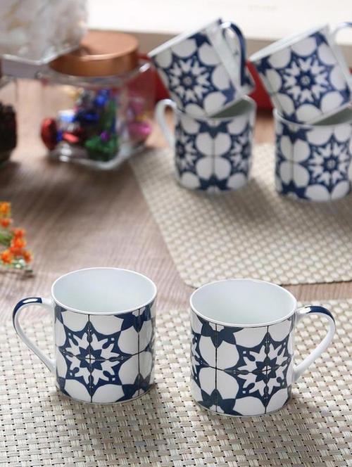bone china cup set with color design. ( set of 6 ) - 16798221 - Very Small Image - 1