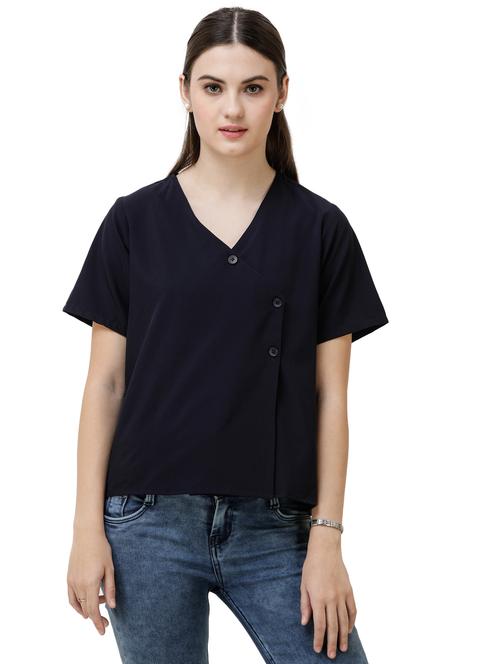 v-neck short sleeved top  - 16798903 - Very Small Image - 1