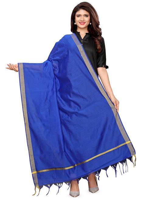 plain boredred dupatta - 16799220 - Very Small Image - 1