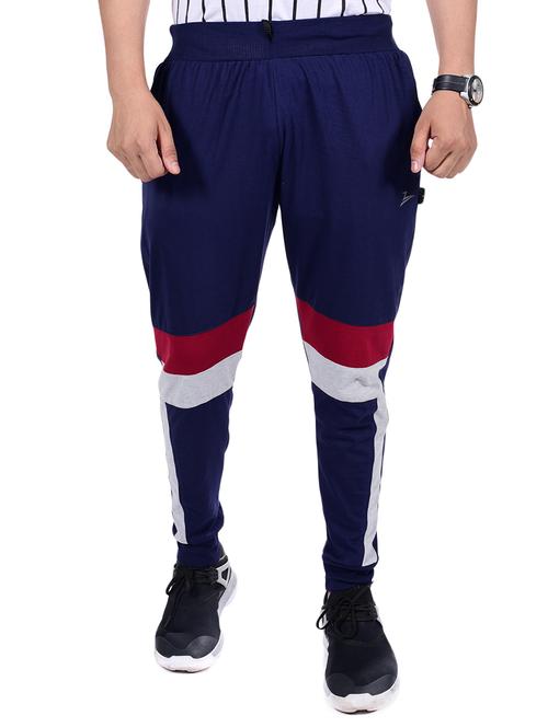 navy blue color block jogger - 16799769 - Very Small Image - 1