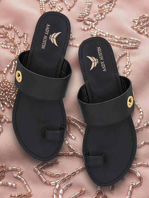 black one toe sandals - 16801569 - Very Small Image - 1