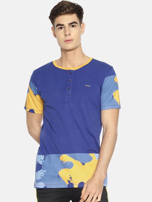 blue printed t-shirt - 16802146 - Very Small Image - 1