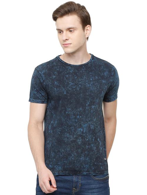 navy blue tie & dye t-shirt - 16804184 - Very Small Image - 1