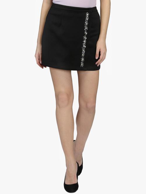 high rise embellished a-line skirt  - 16804603 - Very Small Image - 1
