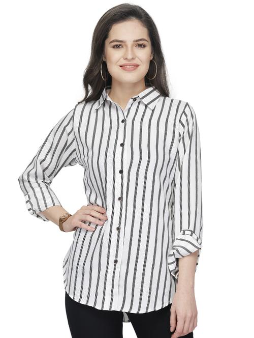 roll up sleeved striped shirt  - 16806376 - Very Small Image - 1