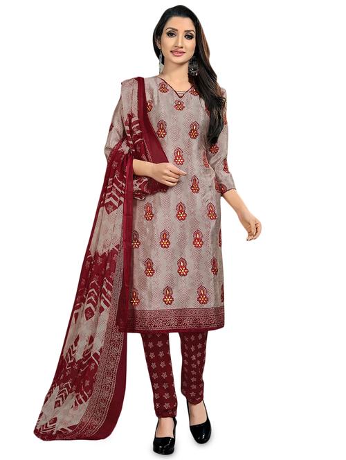 printed unstitched suit - 16807936 - Very Small Image - 1
