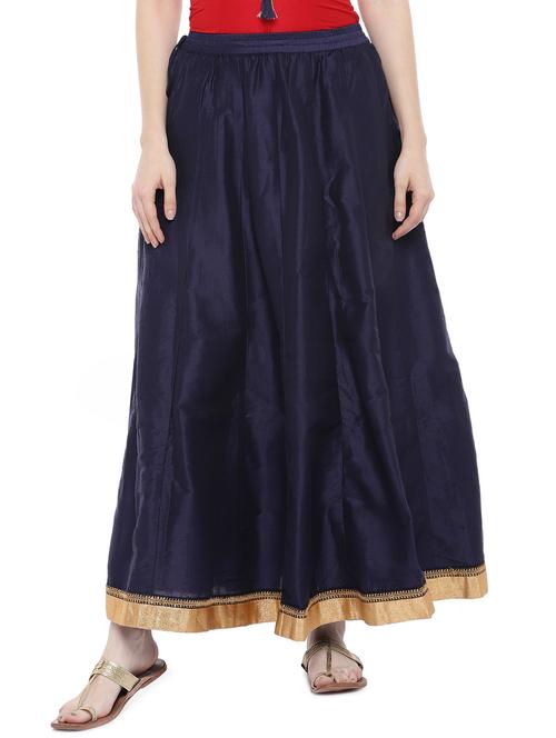 solid flared skirt - 16809575 - Very Small Image - 1