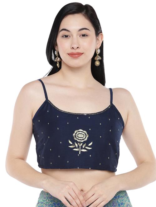 cami neck embroidered top - 16809595 - Very Small Image - 1