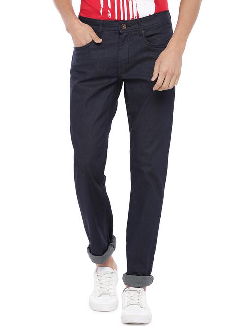 blue solid plain jeans - 16809642 - Very Small Image - 1