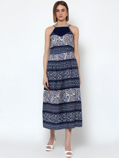 women's fit & flare paisley dress - 16810019 - Very Small Image - 1