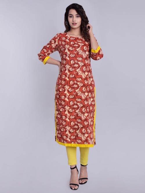 women's straight kurta - 16810430 - Very Small Image - 1