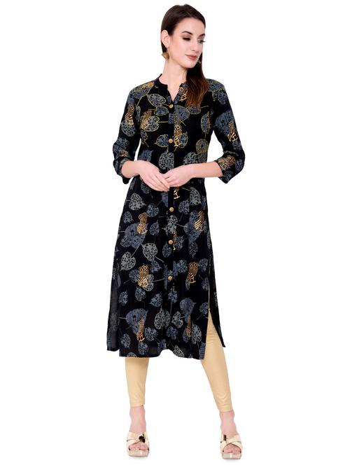 printed straight kurta - 16810913 - Very Small Image - 1