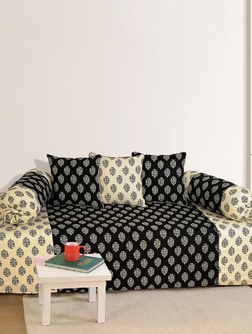 diwan set with bolster and cushion covers (set of 6) - 16811020 - Very Small Image - 1