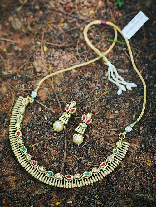 gold plated short necklace - 16811630 - Very Small Image - 1