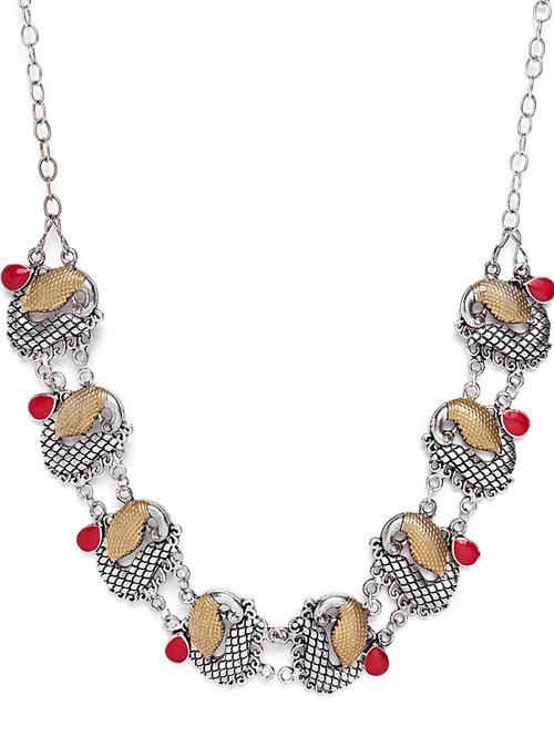  silver plated short necklace - 16811728 - Very Small Image - 1