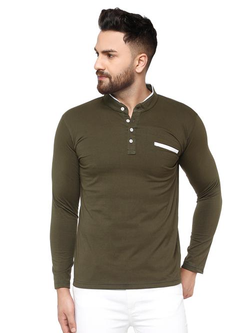 green solid pocket t-shirt  - 16812123 - Very Small Image - 1