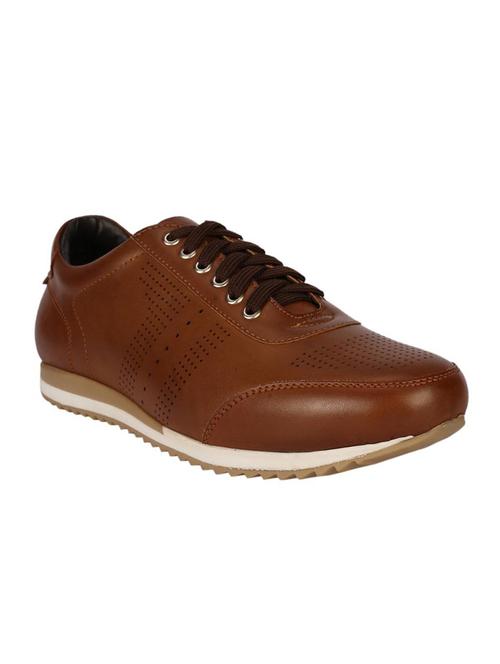 tan leather lace up shoes - 16812924 - Very Small Image - 1