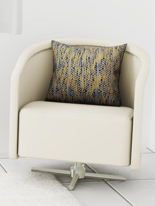 handmade cushion cover with front:- jacquard & back cotton - 16815194 - Very Small Image - 1