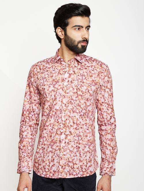 pink printed casual shirt - 16815289 - Very Small Image - 1