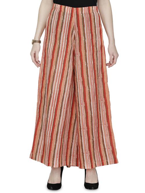 high rise striped palazzo  - 16817387 - Very Small Image - 1