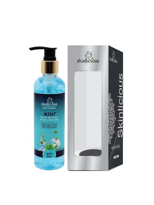 skinlicious mint  beauty gel for skin and hair - 16817625 - Very Small Image - 1