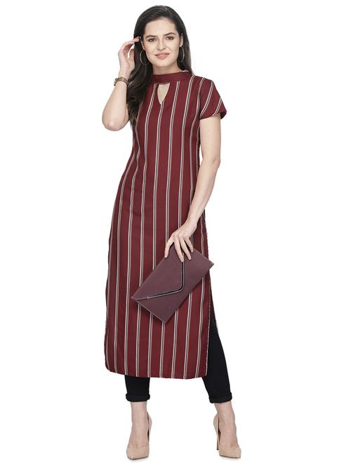 striped straight kurta - 16817681 - Very Small Image - 1