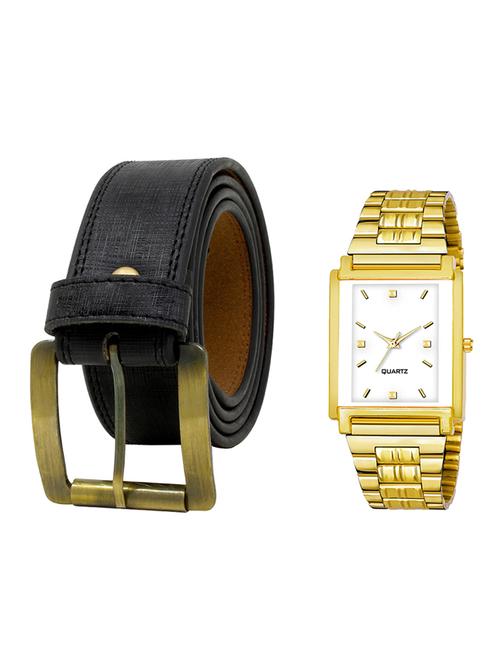 multi colored leatherette belt with watchv - 16818995 - Very Small Image - 1