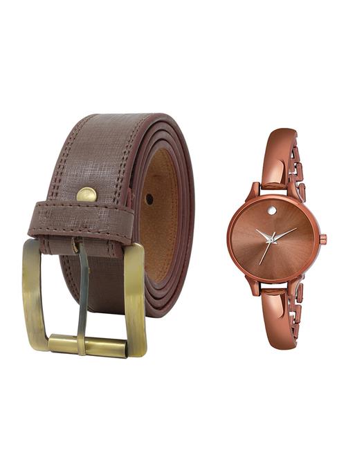 multi colored leatherette belt with watch - 16819049 - Very Small Image - 1