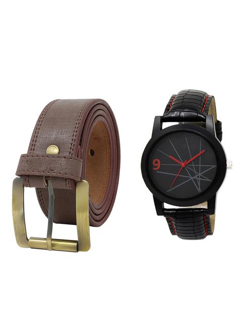 multi colored leatherette belt with watch - 16819075 - Very Small Image - 1