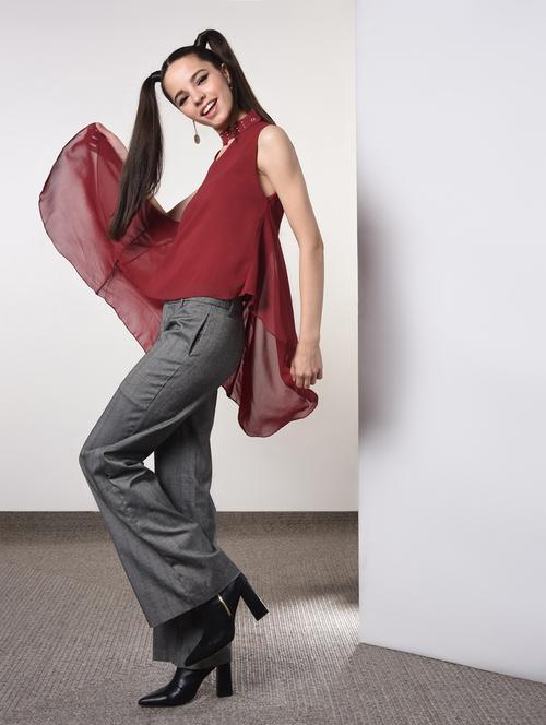 choker neck high low top  - 16822186 - Very Small Image - 1