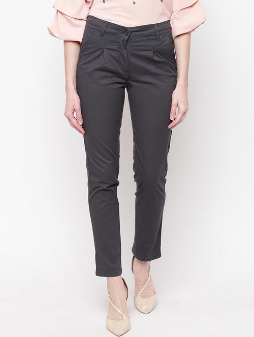 high rise flat front trouser  - 16822220 - Very Small Image - 1