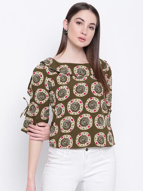 women's straight square neck top - 16822279 - Very Small Image - 1