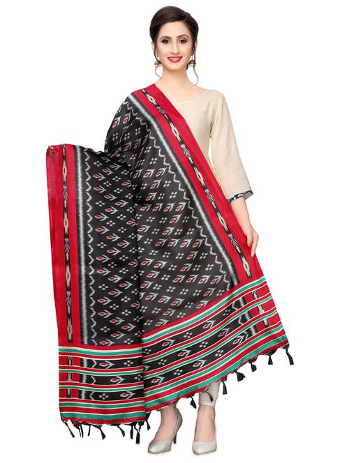 ikat printed dupatta - 16825838 - Very Small Image - 1