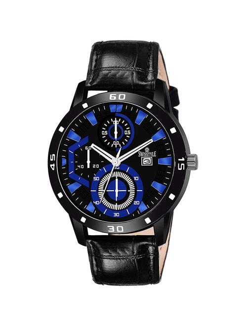 swisstyle dial blue analogue watches for men-ss-gr194blu-blk-1 - 16828374 - Very Small Image - 1