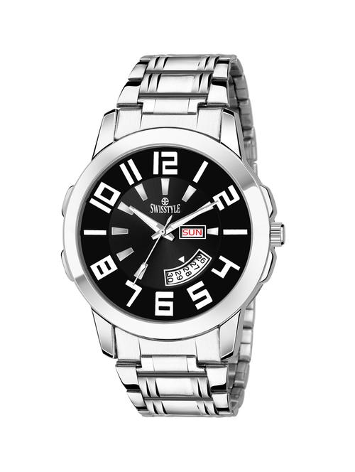 swisstyle dial black analogue watches for men-ss-gr805blk-slv-ch-1 - 16828386 - Very Small Image - 1