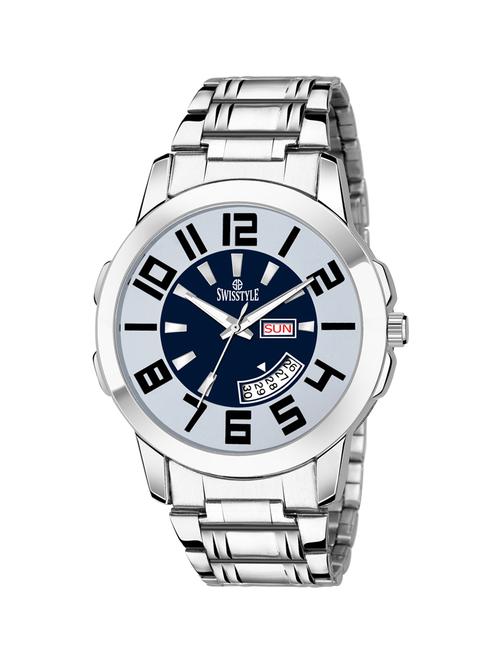 swisstyle dial white analogue watches for men-ss-gr805wht-slv-ch-1 - 16828389 - Very Small Image - 1