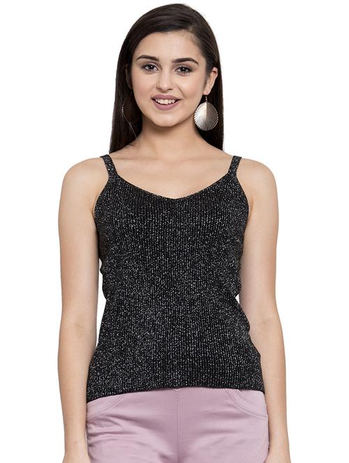 cami neck metallic top  - 16828599 - Very Small Image - 1