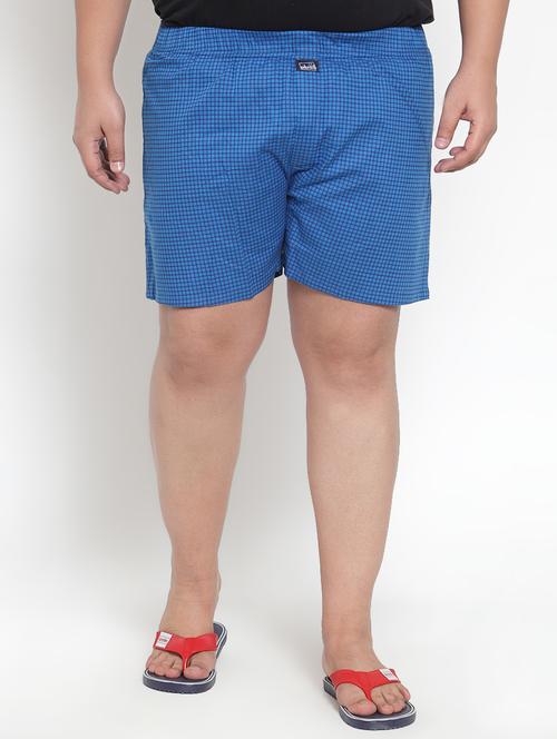 blue checkered boxer (plus size) - 16828901 - Very Small Image - 1