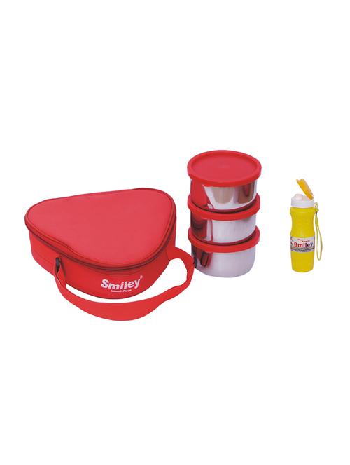 triangle lunch box with yellow white water bottle - 16829097 - Very Small Image - 1