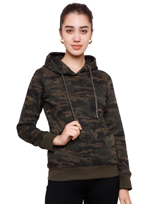 hooded neck camouflage sweatshirt - 16829620 - Very Small Image - 1