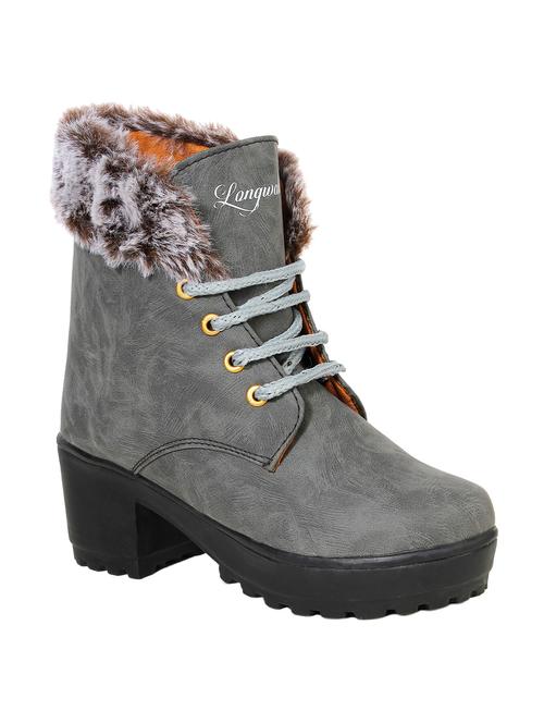 grey ankle boots - 16830702 - Very Small Image - 1