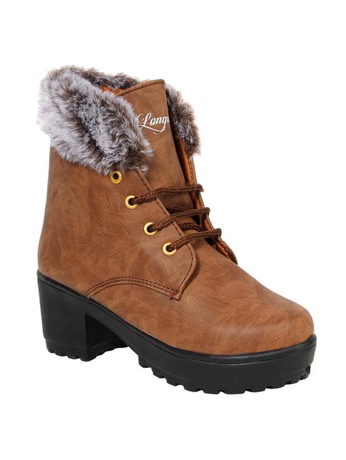 tan lace-up boots - 16830703 - Very Small Image - 1